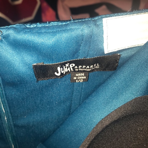 Blue sequin strapless prom formal dress size 1/2 - Picture 5 of 5